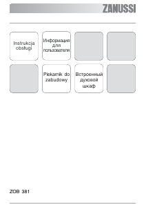 Instrukcja Zanussi ZOB381X Piekarnik
