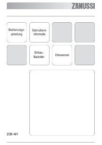 Bedienungsanleitung Zanussi ZOB481WQ Backofen