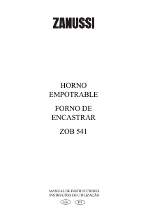 Manual de uso Zanussi ZOB541X Horno