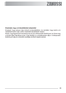 Használati útmutató Zanussi ZOB593XQ Kemence