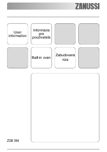 Návod Zanussi ZOB594XQ Rúra