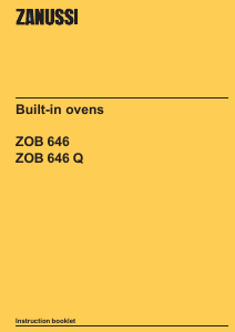 Manual Zanussi ZOB646N Oven