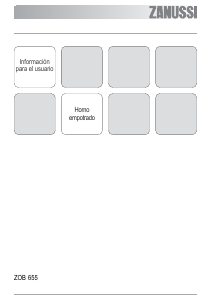 Manual de uso Zanussi ZOB655X Horno
