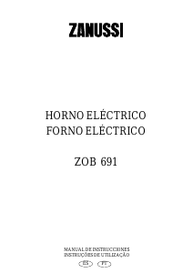 Manual de uso Zanussi ZOB691N Horno