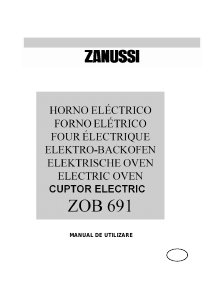 Manual Zanussi ZOB691N Cuptor