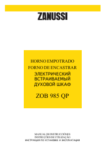 Manual de uso Zanussi ZOB985QPX Horno