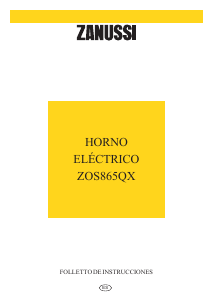 Manual de uso Zanussi ZOS745QX Horno