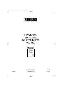 Manual de uso Zanussi WD1009 Lavasecadora