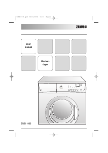 Handleiding Zanussi ZWD1460 Was-droog combinatie