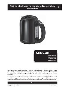 Instrukcja Sencor SWK 1272GR Czajnik