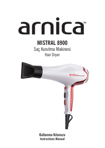 Kullanım kılavuzu Arnica KB41110 Mistral 8900 Saç kurutma makinesi