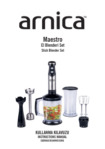 Kullanım kılavuzu Arnica GH21620 Maestro El blenderi