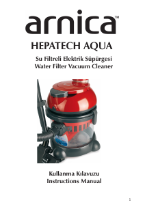 Kullanım kılavuzu Arnica ET11500 Hepatech Aqua Elektrikli süpürge