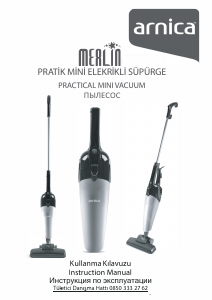 Kullanım kılavuzu Arnica ET13210 Merlin Elektrikli süpürge