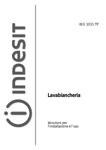 Manuale Indesit WG 1031 TP Lavatrice