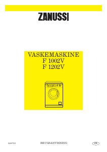 Brugsanvisning Zanussi F 1002 V Vaskemaskine