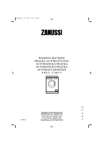Használati útmutató Zanussi F 802 V Mosógép