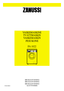 Brugsanvisning Zanussi FA 1022 Vaskemaskine