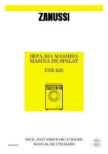 Manual Zanussi FAE 625 Mașină de spălat