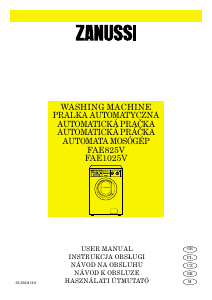Használati útmutató Zanussi FAE 825V Mosógép