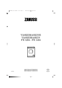 Brugsanvisning Zanussi FE 1204 Vaskemaskine