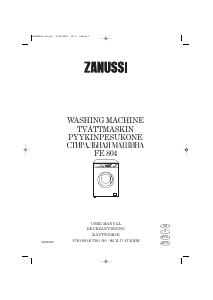 Handleiding Zanussi FE 804 Wasmachine