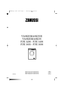 Brugsanvisning Zanussi FJE 1436 Vaskemaskine