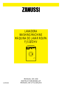 Manual de uso Zanussi FJS 1072 HV Lavadora