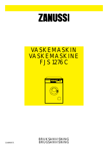 Bruksanvisning Zanussi FJS 1276 C Vaskemaskin