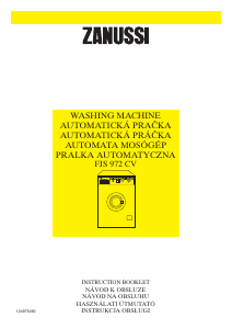 Használati útmutató Zanussi FJS 972 CV Mosógép