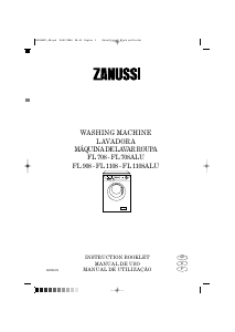 Manual de uso Zanussi FL 1108 ALU Lavadora