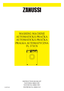Instrukcja Zanussi FL 573 CN Pralka