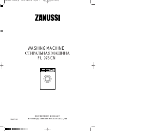 Handleiding Zanussi FL 976 CN Wasmachine