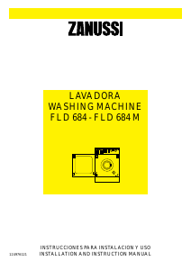 Manual de uso Zanussi FLD 684 M Lavadora