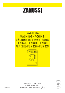Manual Zanussi FLN 1060 Máquina de lavar roupa