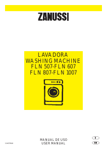 Manual de uso Zanussi FLN 607 Lavadora