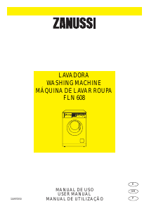 Manual Zanussi FLN 608 Máquina de lavar roupa