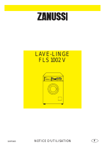 Mode d’emploi Zanussi FLS 1002 V Lave-linge