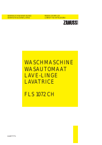 Mode d’emploi Zanussi FLS 1072 CH Lave-linge