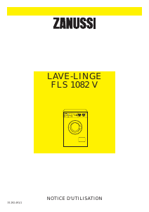 Mode d’emploi Zanussi FLS 1082 V Lave-linge