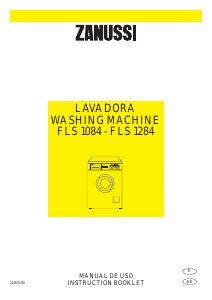 Manual de uso Zanussi FLS 1084 Lavadora