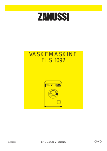Brugsanvisning Zanussi FLS 1092 Vaskemaskine