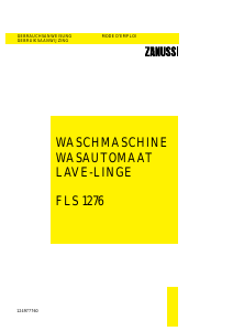 Bedienungsanleitung Zanussi FLS 1276 Waschmaschine