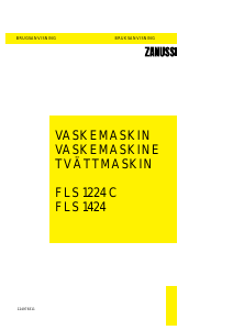Brugsanvisning Zanussi FLS 1424 Vaskemaskine