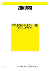 Bedienungsanleitung Zanussi FLS 471 C Waschmaschine