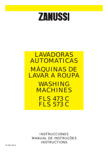 Manual de uso Zanussi FLS 473 C Lavadora