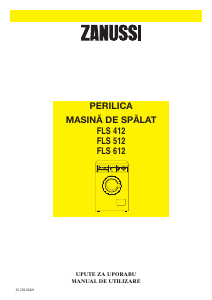 Manual Zanussi FLS 512 Mașină de spălat