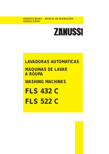 Manual Zanussi FLS 522 C Máquina de lavar roupa