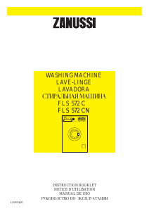 Mode d’emploi Zanussi FLS 572 C Lave-linge