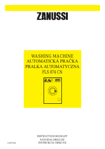 Instrukcja Zanussi FLS 874 CN Pralka